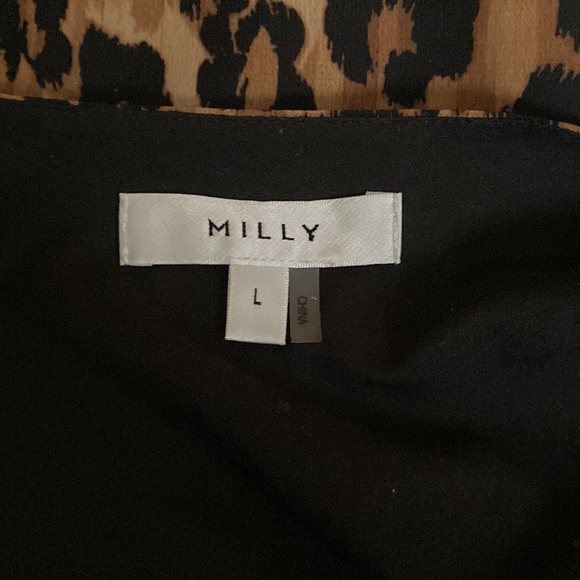MILLY leopard print blouse size large - Picture 4 of 11